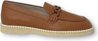 Hogan Sandal Strap Mocassins - Dames - Loafers - Bruin - 36 EU - Leer - Schoenen