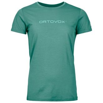 Ortovox 150 Cool Brand T-Shirt Merinoshirt f&uuml;r Damen | t&uuml;rkis