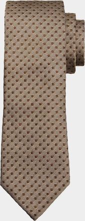 Brunello Cucinelli Men & apos;s Micro Dot Silk Tie