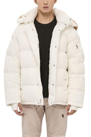AlphaStyle Minto Mens Detachable Hood Puffer in Bone at Nordstrom, Size Xx-Large