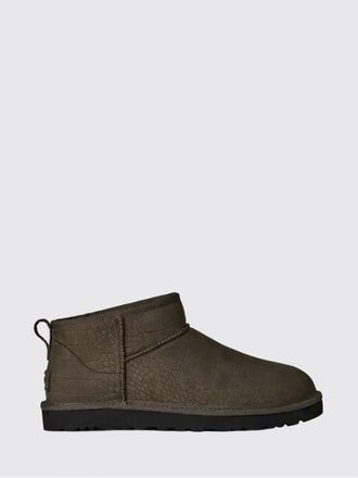 UGG Classic Ultra Mini Croc Print Nubuck Ankle Boots