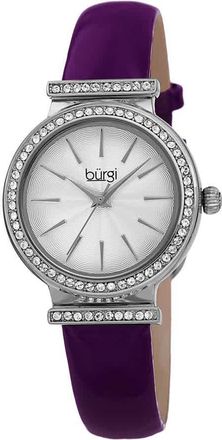 Bürgi Swarovski Crystals Quartz Silver Dial Ladies Watch BUR230PU