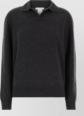 The Row cashmere polo jumper