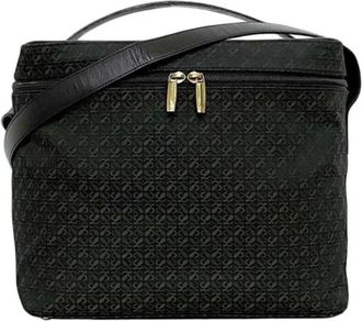 Loewe Tweedehands Canvas handtassen - Dames - Vintage Handtas - Zwart - ONE Size - Leer - Vintage