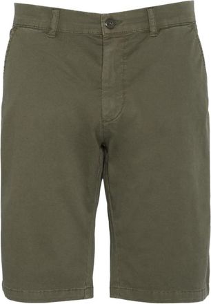 Schott NYC Casual Shorts - Heren - Korte Broeken - Groen - W33 - Katoen - Korte Broeken