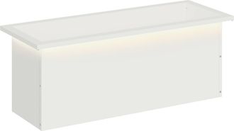 vidaXL Jardinera Para Jard&iacute;n Con Luces Led Blanco 30 X 80 X 30 Cm Vidaxl