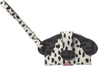 Fendi Fendi Best Friends Forever Ff & Leather Card Case