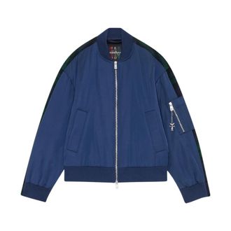 ottod'Ame Chaqueta Bomber Corta con Retazos - Jackets - Mujer - Azul - S