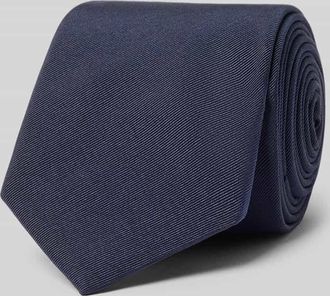 Blick. Krawatte aus Seide in unifarbenem Design (7 cm) in Marine, Gr&ouml;&szlig;e 1