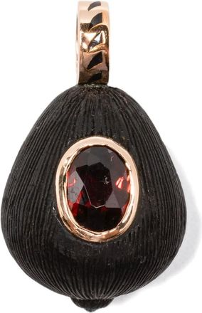 Dezso by Sara Beltran Pendente CC Coquito in oro rosa 18 carati con citrino