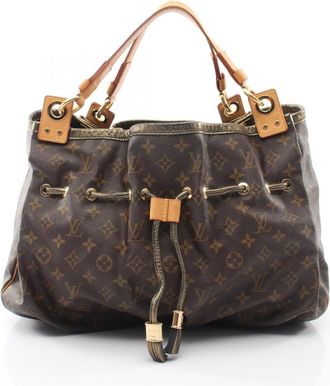 Louis Vuitton Brown Monogram Coated Canvas Handbag Tote Bag (Pre-Owned)
