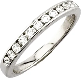 Tiffany & Co. Silver Platinum 950 Band Ring (Pre-Owned)