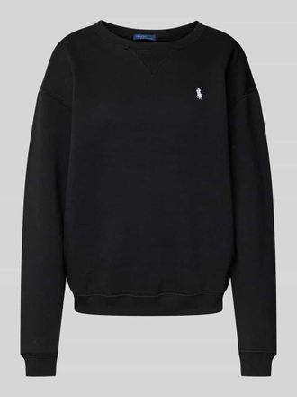 Polo Ralph Lauren Oversized Sweatshirt mit Logo-Stitching in Black, Gr&ouml;&szlig;e XL