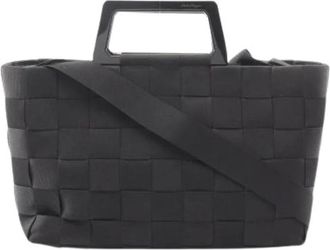 Ferragamo Pre-owned Tote Bags, female, Black, Size: ONE SIZE Pre-owned Nylon Shoulder Bag