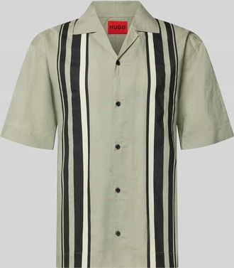 HUGO BOSS Relaxed Fit Freizeithemd aus Leinen-Lyocell-Mix Modell ESPINO in Mint, Gr&ouml;&szlig;e XXL