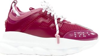 Versace Chain Reaction fuschia pink white chunky sneaker EU38 US8