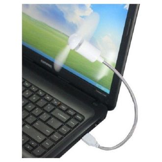 Trade Shop Trade Shop - Set 2 Coppia Mini Ventilatore Usb Flessibile Notebook Pc Viaggi Pocket Tablet