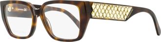 Swarovski Womens Lattice Crystal Eyeglasses SK5446 053 Havana 54mm