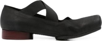 Uma Wang Black Leather Ballet Flats