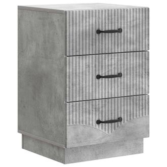 vidaXL Armario De Noche Con Caj&oacute;n Gris Hormig&oacute;n 43 X 41 X 63,5 Cm Vidaxl