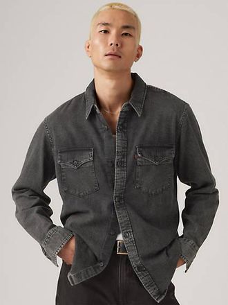Levi's Relaxed Fit Western Shirt - Mens - XL - Black
