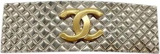 Chanel Pre-owned Vintage Barrette - Dames - Vintage Accessoires - Grijs - ONE Size - Vintage