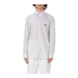 Etro Heren, Overhemden, Wit, Maat: L Katoen