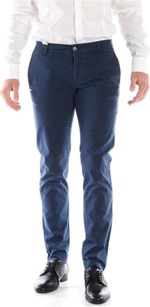 Daniele Alessandrini Jeans - Heren - Chinos - Blauw - W32 - Katoen - Broeken