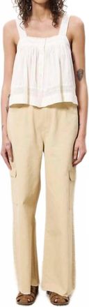 FRNCH Lalita Square Neck Top In Beige