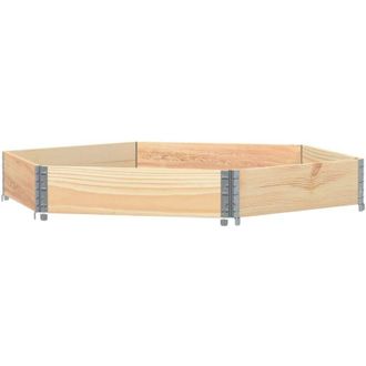 vidaXL Vidaxl - Arriate Elevado Hexagonal Madera Maciza De Pino 160x160 Cm