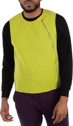 Emporio Armani Asymmetric-Zip Neon Vest, Brand Size 46 ( US Size 36 )