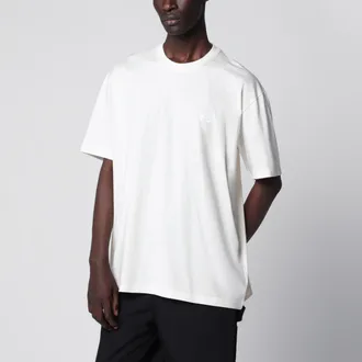 Yohji Yamamoto T-shirt Chalk White con logo