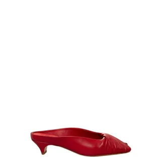 Halmanera Heeled Mules, female, Red, Size: 11 US Sandalo sabot