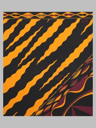 Emilio Pucci Mixed-Print Silk Scarf - Multicolor