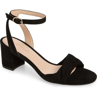 Stuart Weitzman Everly Block Heel Sandal in Black at Nordstrom Rack, Size 6