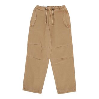 Amish Dark Beige Cotton Trousers with Pockets