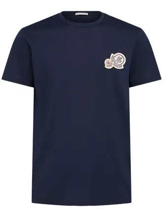 【大人気！】MONCLER☆ロゴS/STシャツパウダーブルー MONCLER モンクレール Tシャツ レディース 8C00009 829HP 半袖