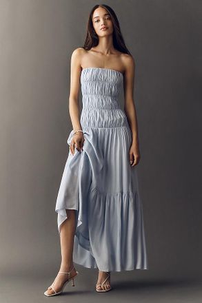 Nia Rocio Strapless Dop-Waist Maxi Dress