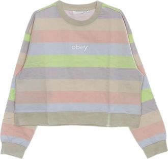 Obey Sweatshirt - Dames - Sweatshirts - Grijs - M - Hoodies & sweatvesten