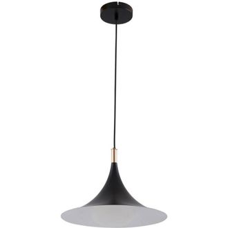 Lindby L&aacute;mpara Colgante jarl En Negro De Metal - Lindby