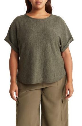 Max Studio Dolman Short Sleeve Top in Army at Nordstrom Rack, Size 1X