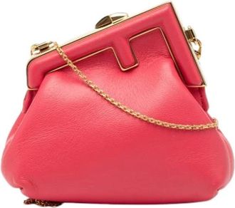 Fendi Pre-owned Clutches, female, Pink, Size: ONE SIZE Pre-owned Crossbody Bag