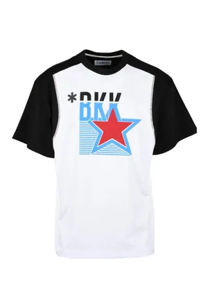 Dirk Bikkembergs White Graphic Cotton T-Shirt