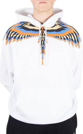 Marcelo Burlon Optical Wings Cotton Hoodie