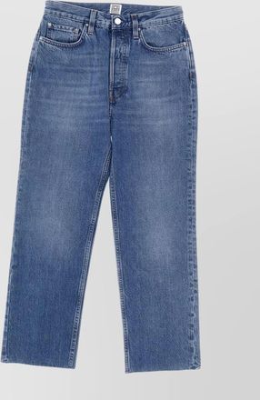 Toteme belt loops five-pocket design raw hem