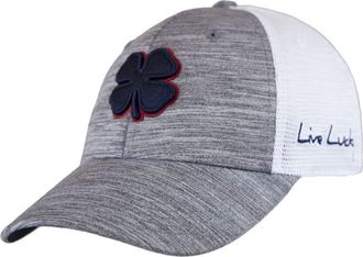 Black Clover Premium Flex Cap, Navy Clover/Red Trim/Grey/White, S
