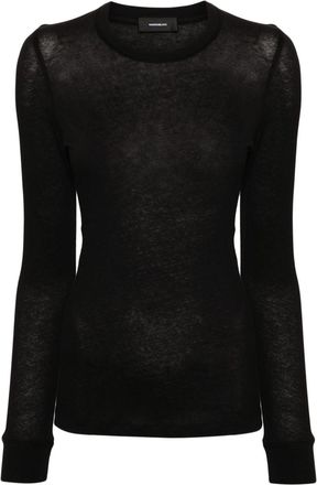 Wardrobe.NYC cotton T-shirt - women - Cotton - M - Black