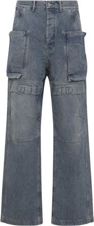 Rick Owens Wide Jeans - Dames - Loose Fit Jeans - Blauw - W33 - Katoen - Jeans