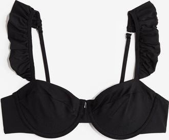 H&M Unwattiertes Bikinitop - Schwarz