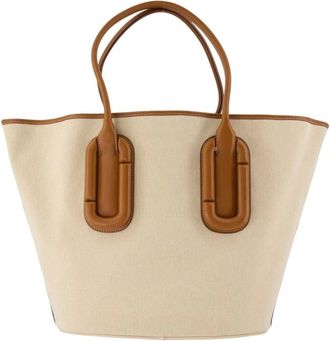 Marc Jacobs Babe Tote In Canvas - female - Marc Jacobs - Shopping Bags - Beige - ONE SIZE - Bags